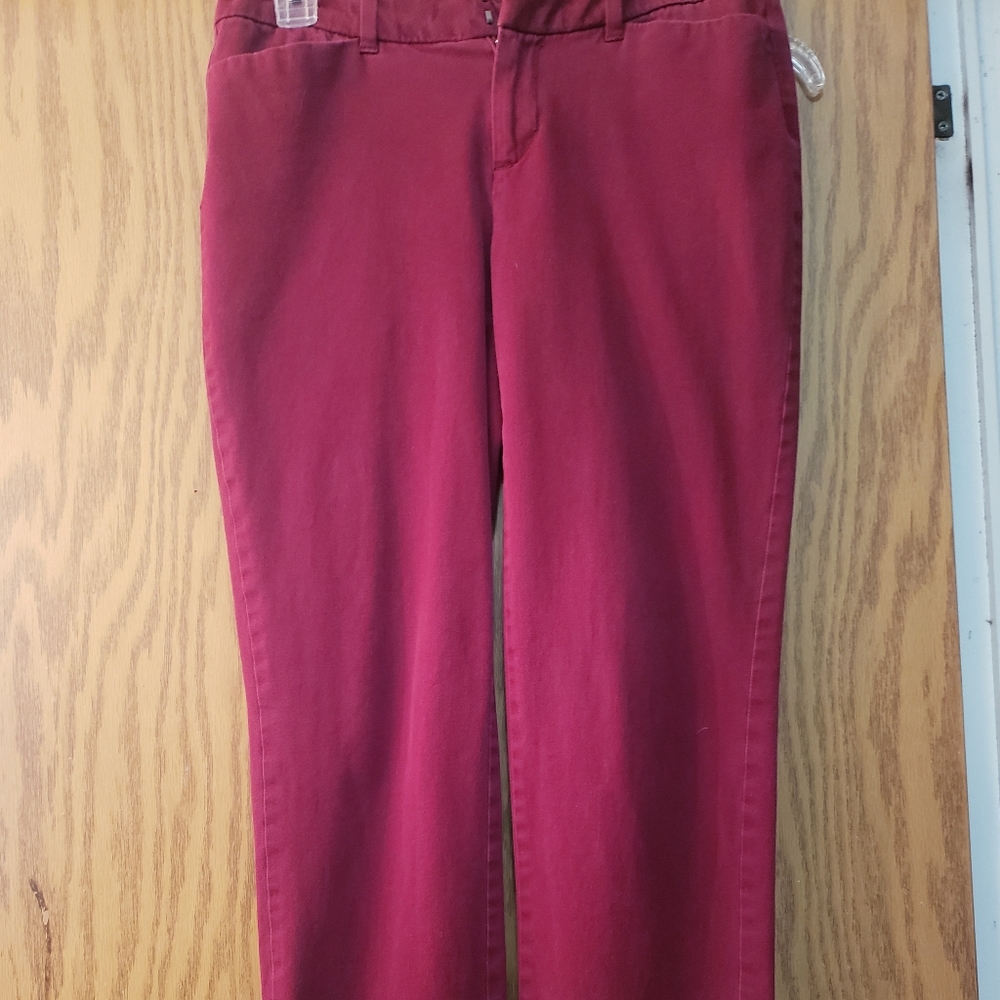 Ladies burgundy/wine dress pants, size 4